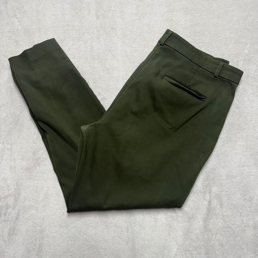 Loft The Sutton Skinny Pants Olive Green Mens 16T Stretch Chino Trousers‎